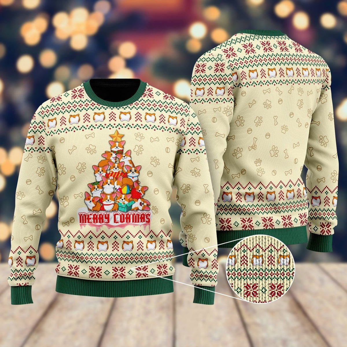 Funny Dog Merry Corgmas Ugly Christmas Sweater For Men & Women Christmas Gift Sweater US1452 - WeCustomit