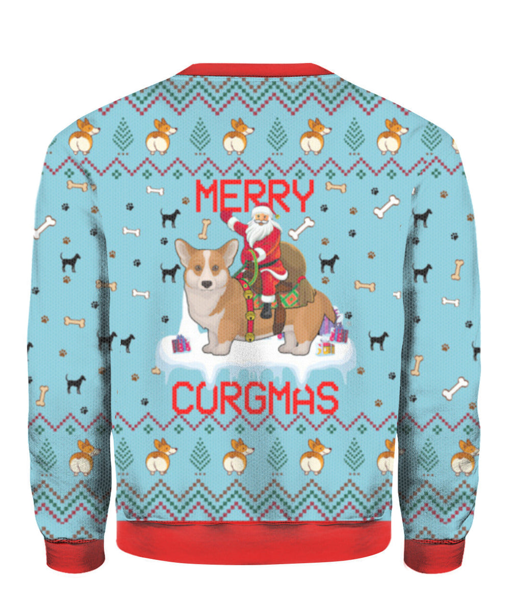 Funny Dog Merry Corgmas Ugly Christmas Sweater For Men & Women Christmas Gift Sweater US1292 - WeCustomit