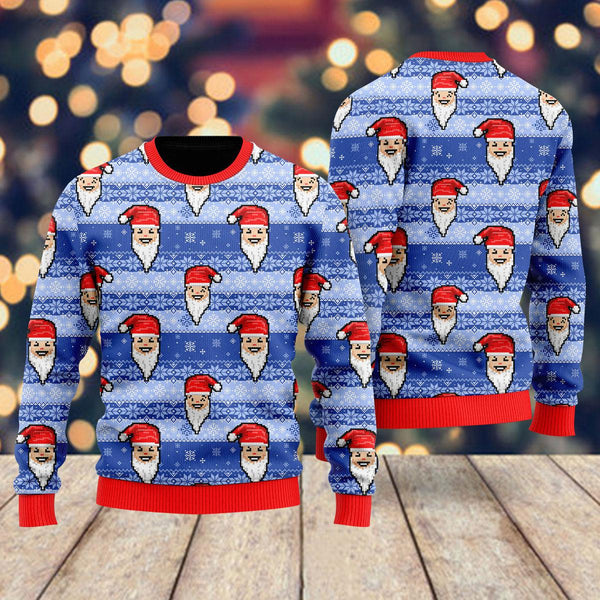 Funny Santa In Snow Ugly Christmas Sweater For Men & Women Christmas Gift Sweater US1973 - WeCustomit