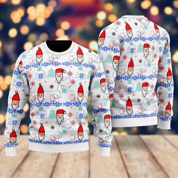 Funny Santa Is Coming Ugly Christmas Sweater For Men & Women Christmas Gift Sweater US1974 - WeCustomit