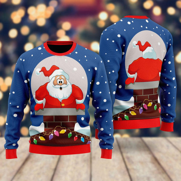 Funny Santa Loves Going Down Ugly Christmas Sweater For Men & Women Christmas Gift Sweater US2025 - WeCustomit