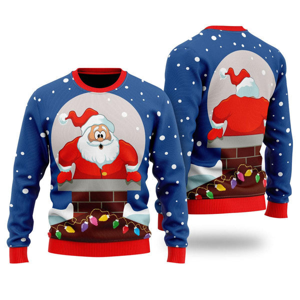 Funny Santa Loves Going Down Ugly Christmas Sweater For Men & Women Christmas Gift Sweater US2025 - WeCustomit