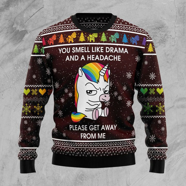 Funny Unicorn Ugly Christmas Sweater For Men & Women Christmas Gift Sweater US1242 - WeCustomit