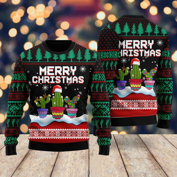 Funny Xmas Catus Ugly Christmas Sweater For Men & Women Christmas Gift Sweater US2324 - WeCustomit