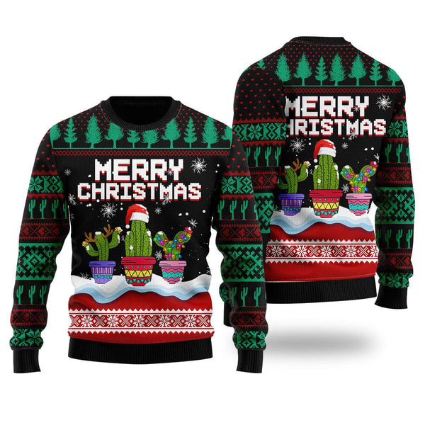 Funny Xmas Catus Ugly Christmas Sweater For Men & Women Christmas Gift Sweater US2324 - WeCustomit