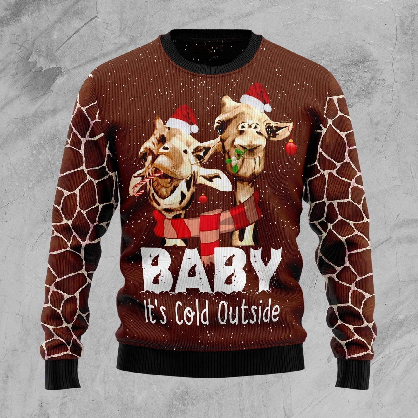 Funny Giraffe Ugly Christmas Sweater For Men & Women Christmas Gift Sweater US1530 - WeCustomit