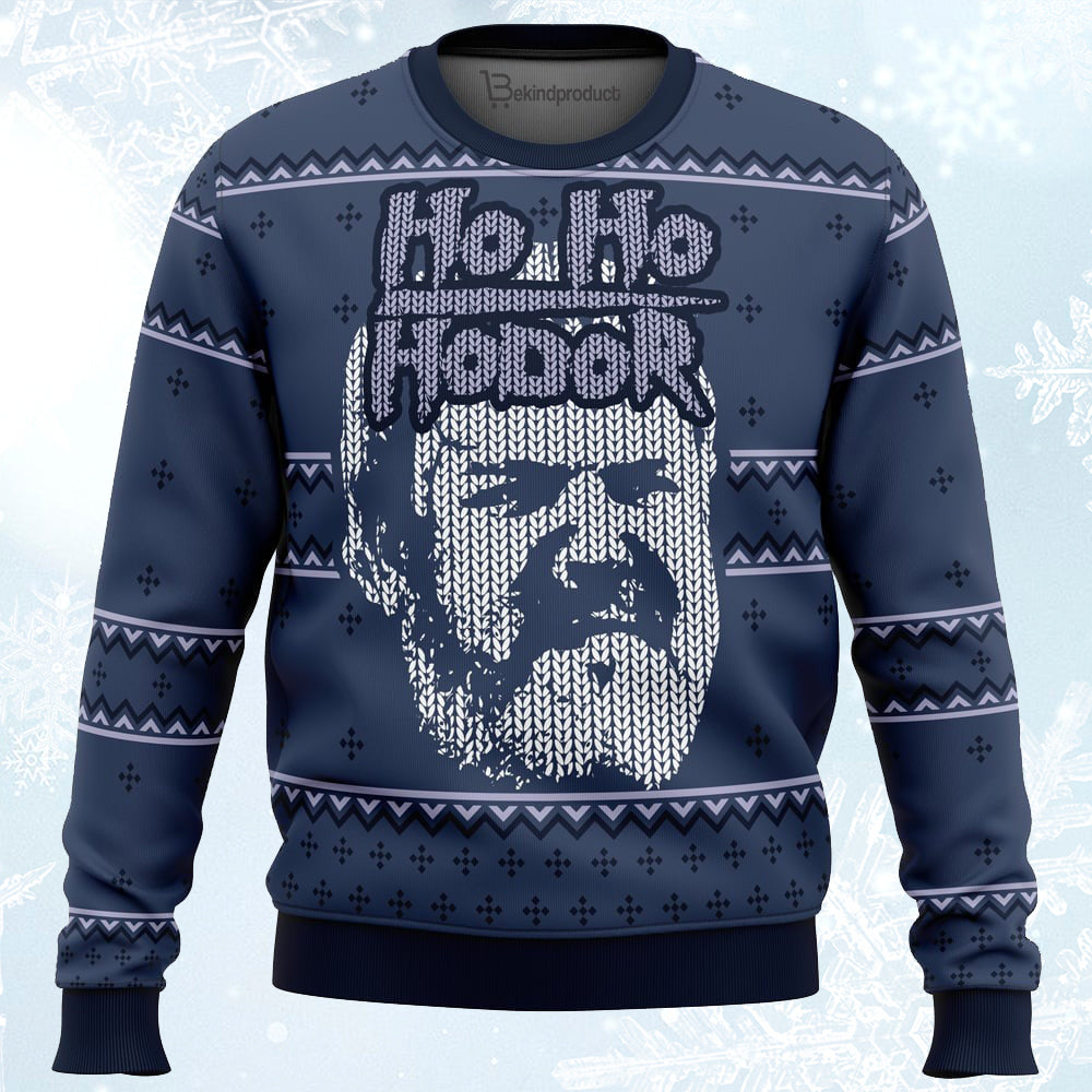 Game of Thrones Hodor Ugly Christmas Sweater For Men & Women Christmas Gift Sweater PT068 - WeCustomit