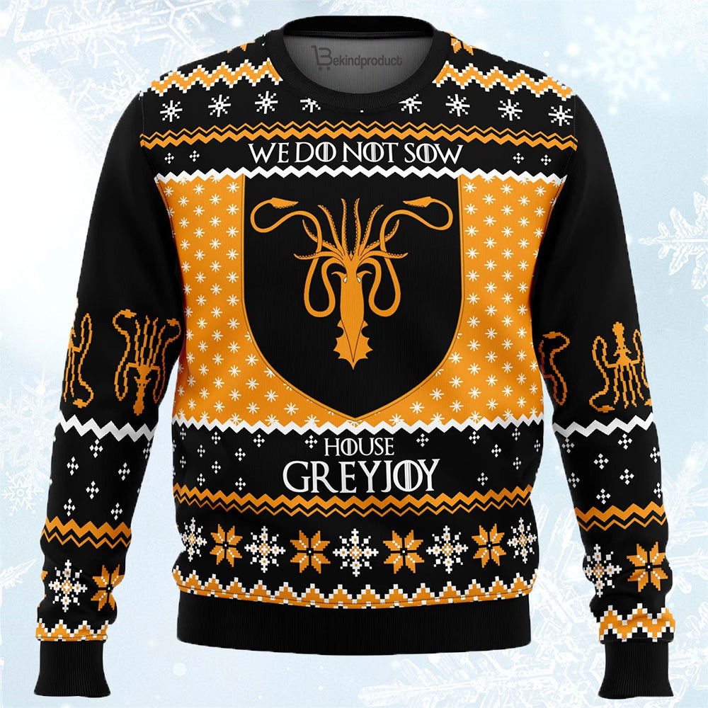 Game of Thrones House Greyjoy Ugly Christmas Sweater For Men & Women Christmas Gift Sweater PT452 - WeCustomit