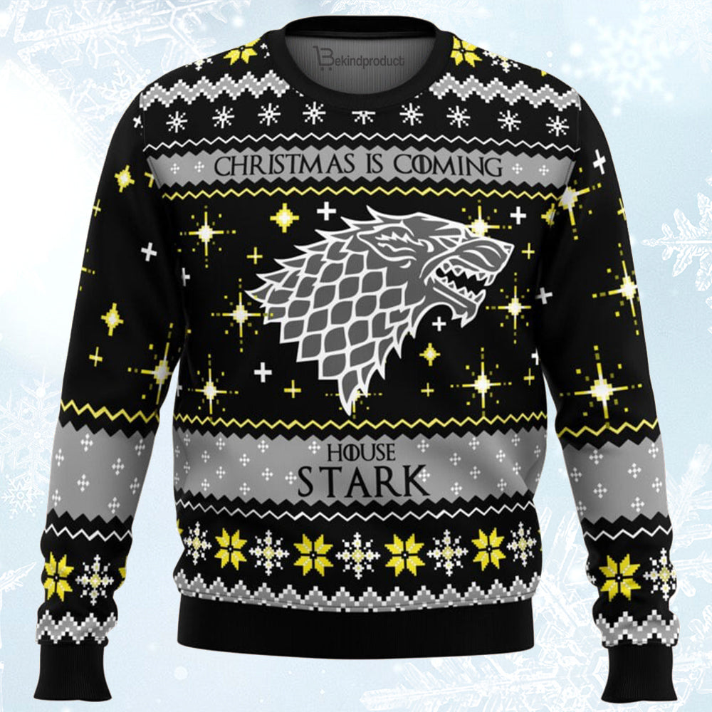 Game of Thrones House Stark Ugly Christmas Sweater For Men & Women Christmas Gift Sweater BH345 - WeCustomit