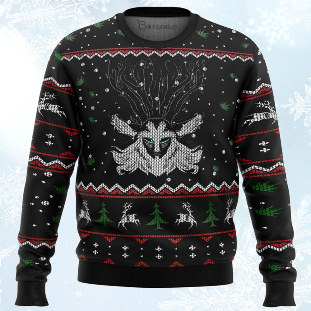 Ghibli Forest Spirit Ugly Christmas Sweater For Men & Women Christmas Gift Sweater BH344 - WeCustomit
