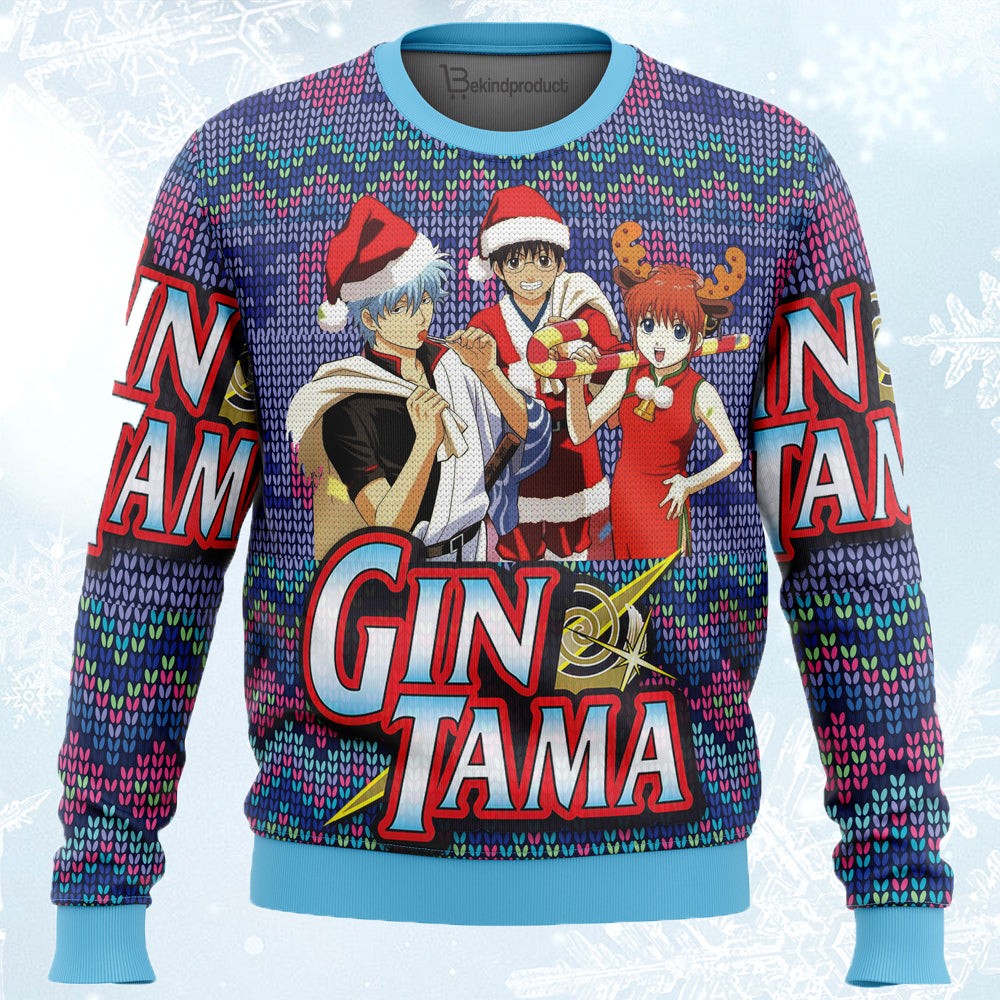 Gintama Alt Ugly Christmas Sweater For Men & Women Christmas Gift Sweater PT566 - WeCustomit