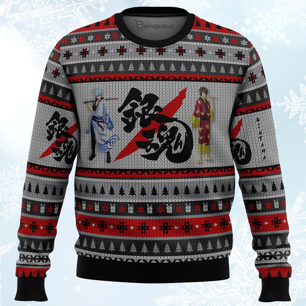 Shinsuke and Gintoki Ugly Christmas Sweater For Men & Women Christmas Gift Sweater PT415 - WeCustomit