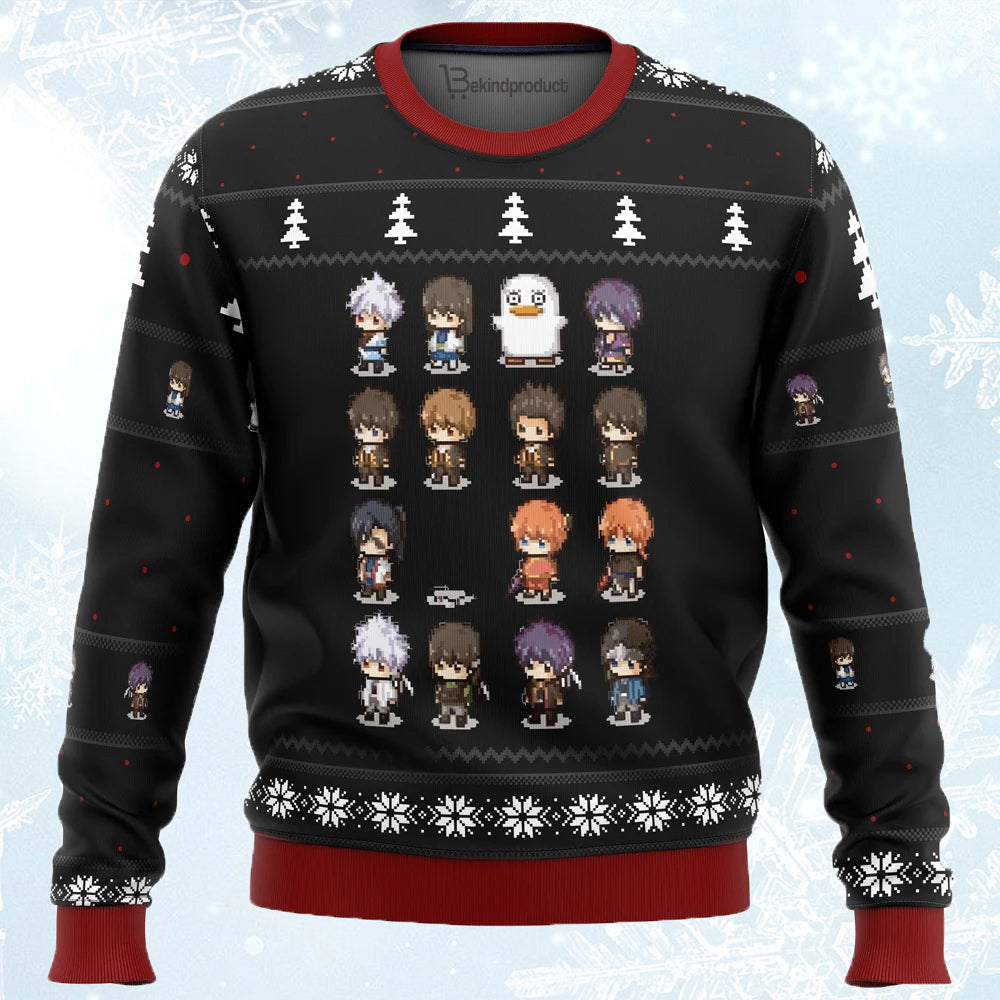 Gintama Sprites Ugly Christmas Sweater For Men & Women Christmas Gift Sweater BH544 - WeCustomit