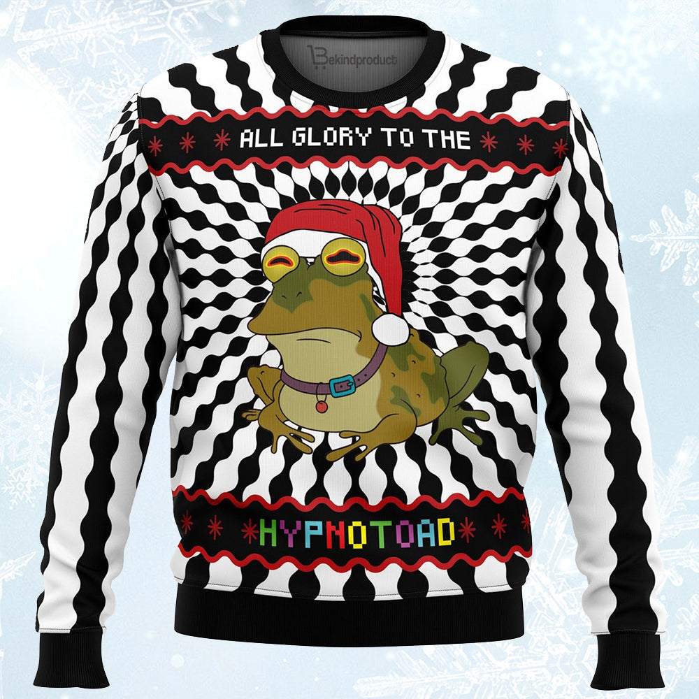 Glory To The Hypnotoad Ugly Christmas Sweater For Men & Women Christmas Gift Sweater PT376 - WeCustomit