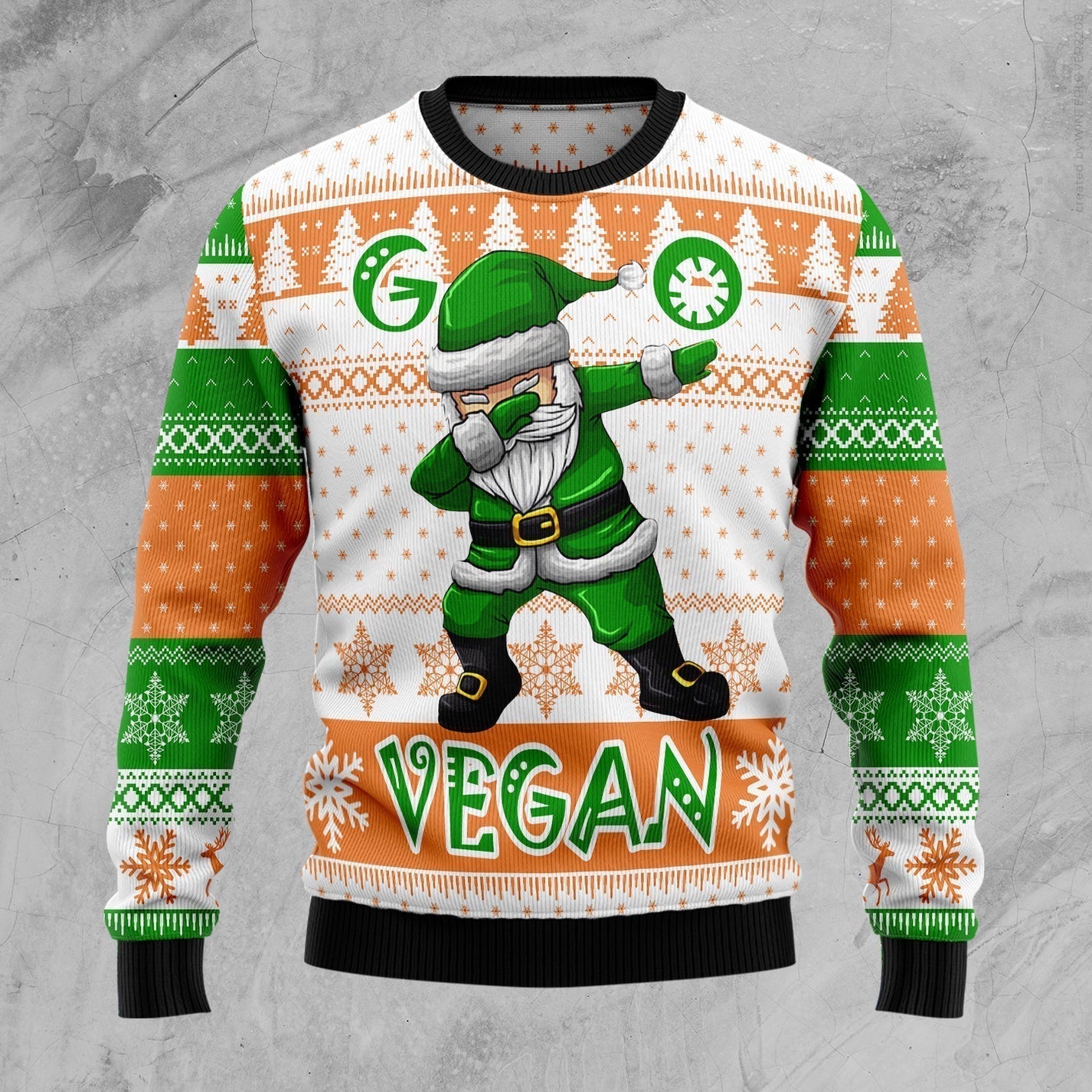 Go Vegan Ugly Christmas Sweater For Men & Women Christmas Gift Sweater US1526 - WeCustomit