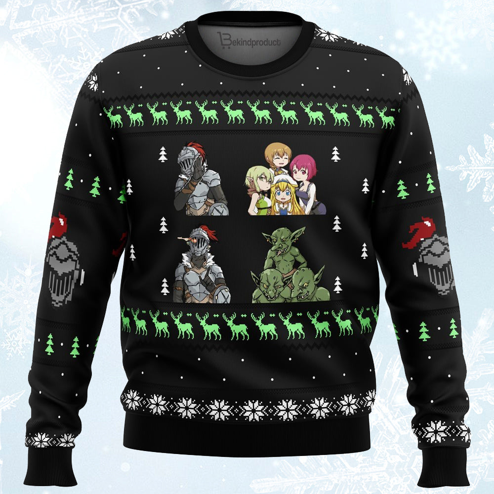 Goblin Slayer Ugly Christmas Sweater For Men & Women Christmas Gift Sweater PT718 - WeCustomit