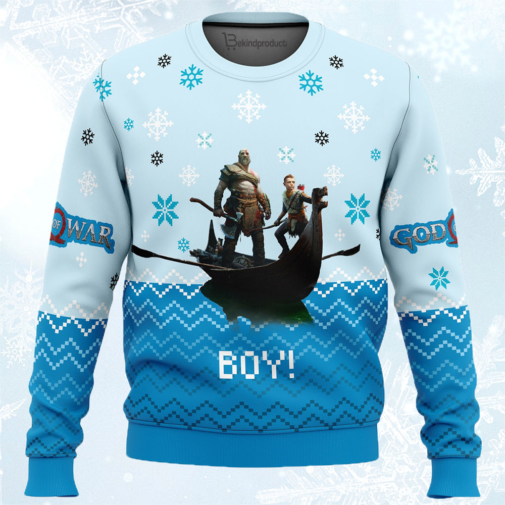 God of War Ugly Christmas Sweater For Men & Women Christmas Gift Sweater PT800 - WeCustomit