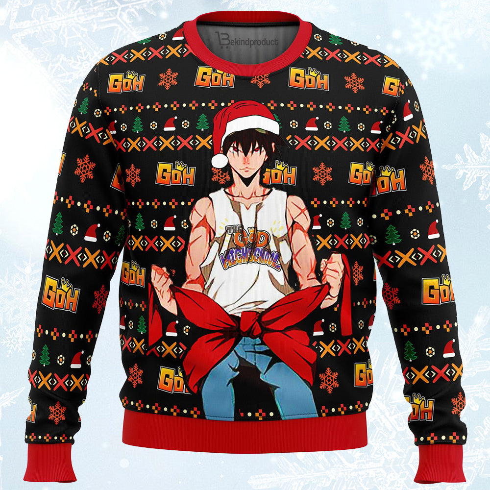 God of High School Ugly Christmas Sweater For Men & Women Christmas Gift Sweater PT338 - WeCustomit