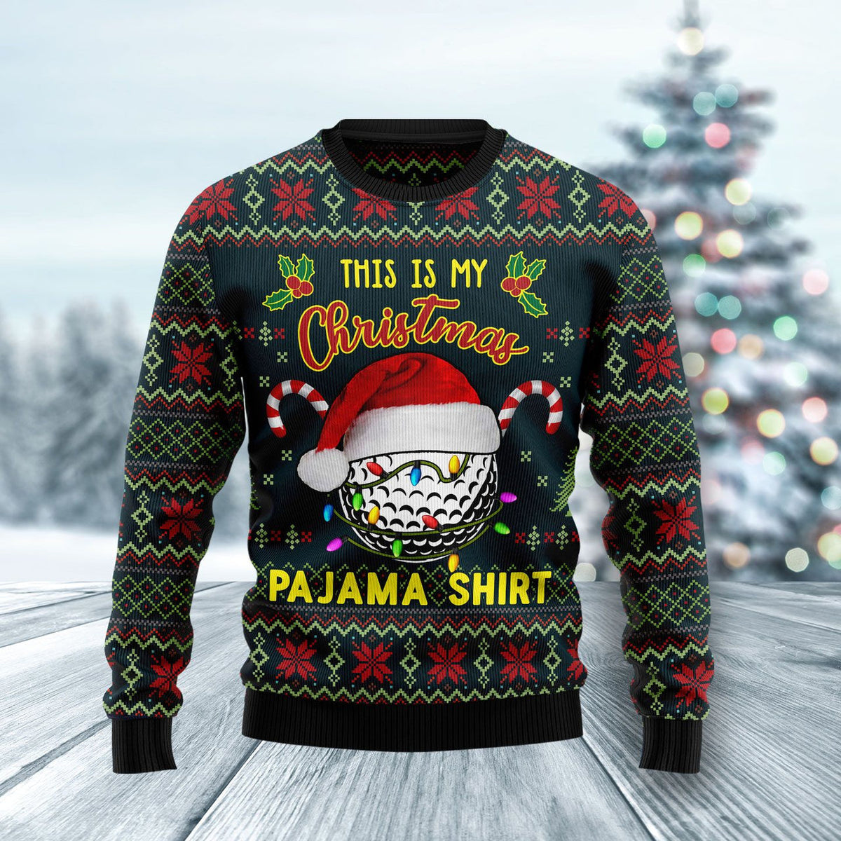 Golf Pajama Ugly Christmas Sweater For Men & Women Christmas Gift Sweater US1295 - WeCustomit