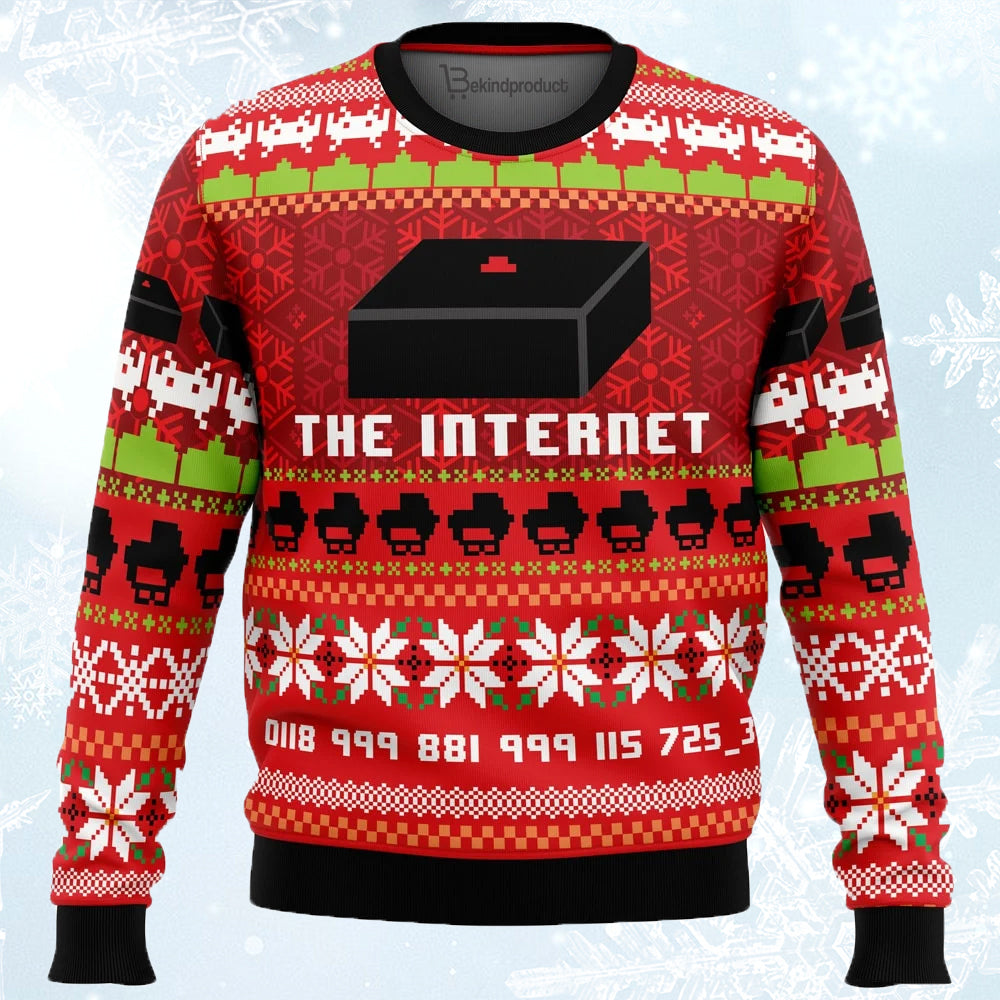 Great Reception The Internet Ugly Christmas Sweater For Men & Women Christmas Gift Sweater PT768 - WeCustomit