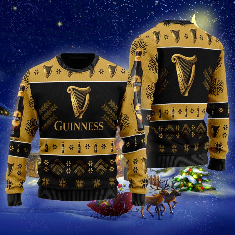 Guinness Xmas Ugly Sweater - WeCustomit