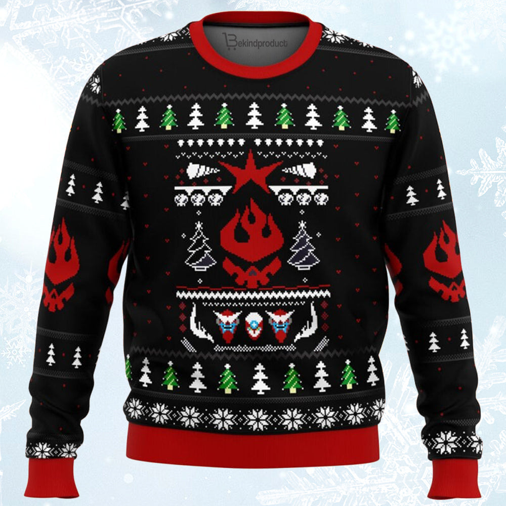 Gurren Lagann Logo Ugly Christmas Sweater For Men & Women Christmas Gift Sweater BH146 - WeCustomit
