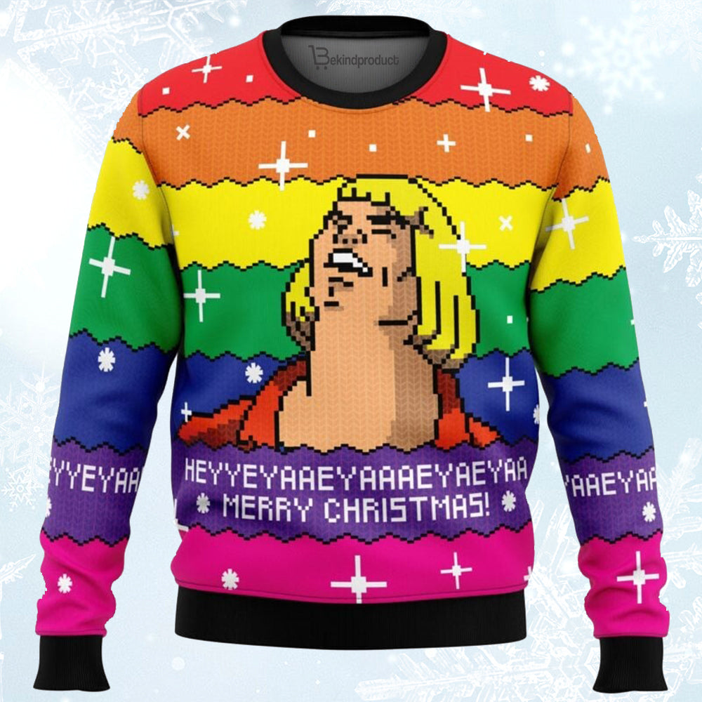 HEYYEYA HE-MAN Ugly Christmas Sweater For Men & Women Christmas Gift Sweater BH099 - WeCustomit