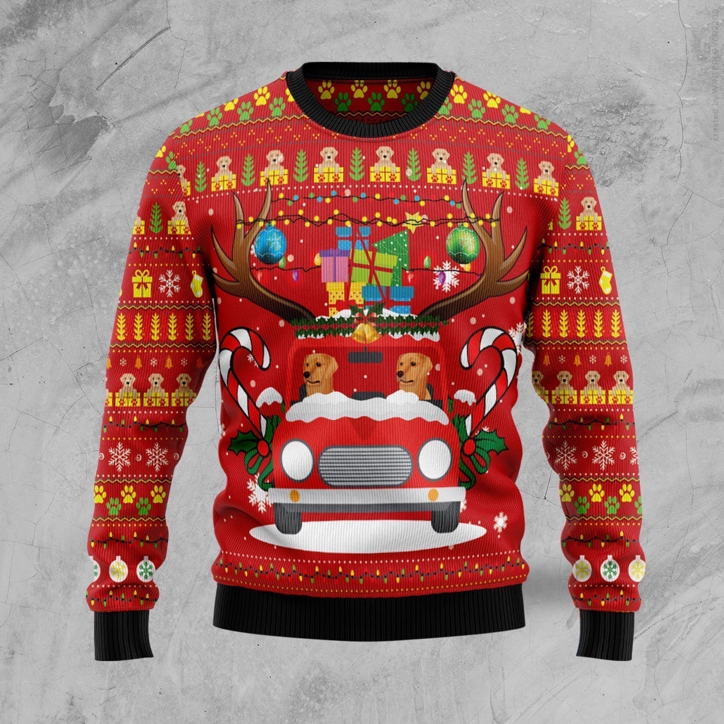 Labrador Retriever Ugly Christmas Sweater For Men & Women Christmas Gift Sweater US1507 - WeCustomit