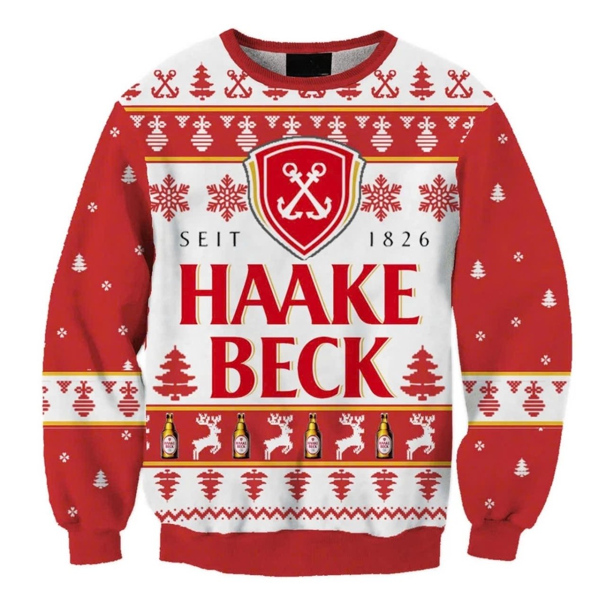 Haake Beck Christmas Ugly Sweater - WeCustomit