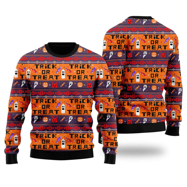 Happy Halloween Ugly Christmas Sweater For Men & Women Christmas Gift Sweater US1044 - WeCustomit