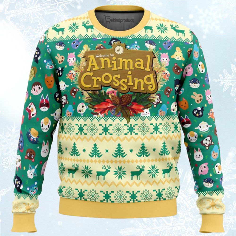 Happy Animal Villagers Animal Crossing Ugly Christmas Sweater For Men & Women Christmas Gift Sweater BH424 - WeCustomit