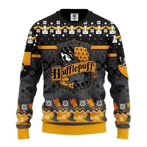 Har.ry Pot.ter House Hufflepuff Ugly Christmas Sweater For Men & Women Christmas Gift Sweater US4197 - WeCustomit
