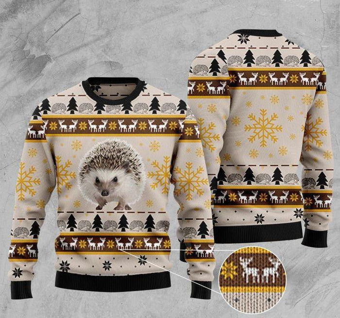 Hedgehog Ugly Christmas Sweater For Men & Women Christmas Gift Sweater US1647 - WeCustomit