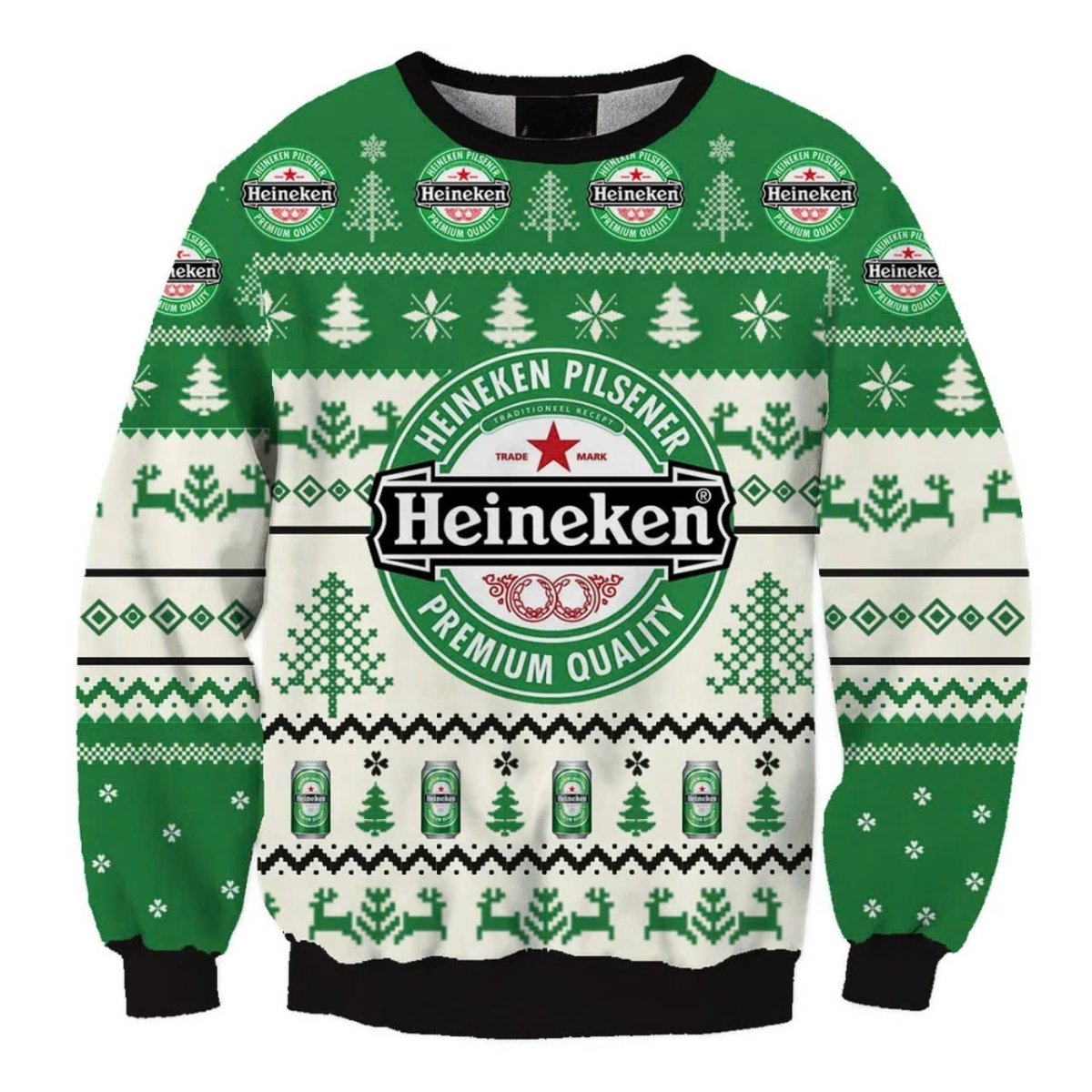 Heineken Christmas Holiday Ugly Sweater - WeCustomit