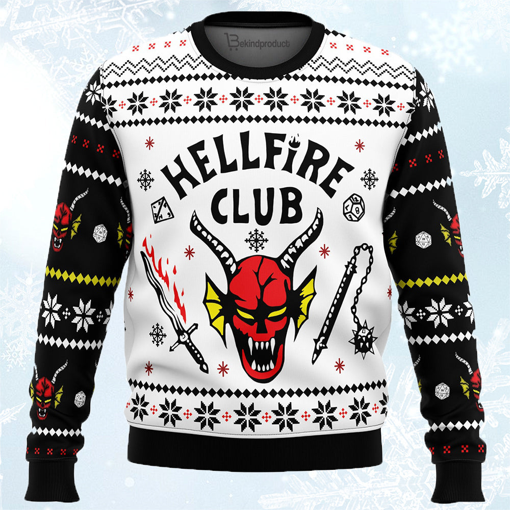 Hellfire Ugly Christmas Sweater For Men & Women Christmas Gift Sweater PT491 - WeCustomit