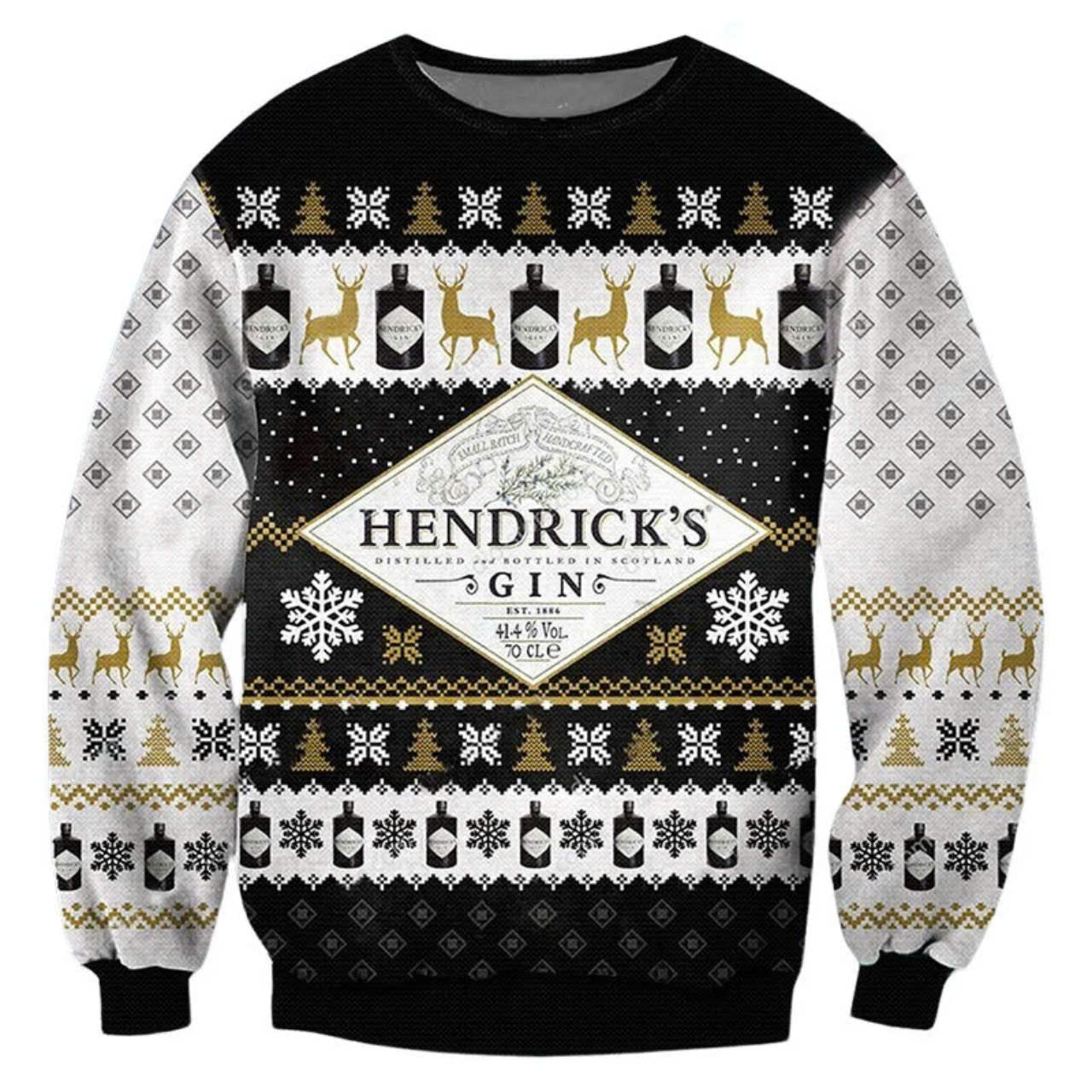 Hendrick's Gin Christmas Ugly Sweater - WeCustomit
