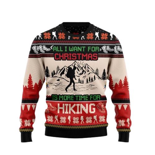 Hiking Christmas Ugly Christmas Sweater For Men & Women Christmas Gift Sweater US1320 - WeCustomit