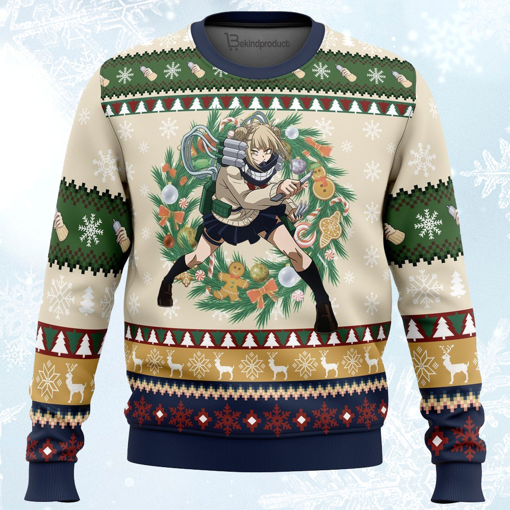 Himiko Tora Christmas My Hero Academia Ugly Christmas Sweater For Men & Women Christmas Gift Sweater PT299 - WeCustomit