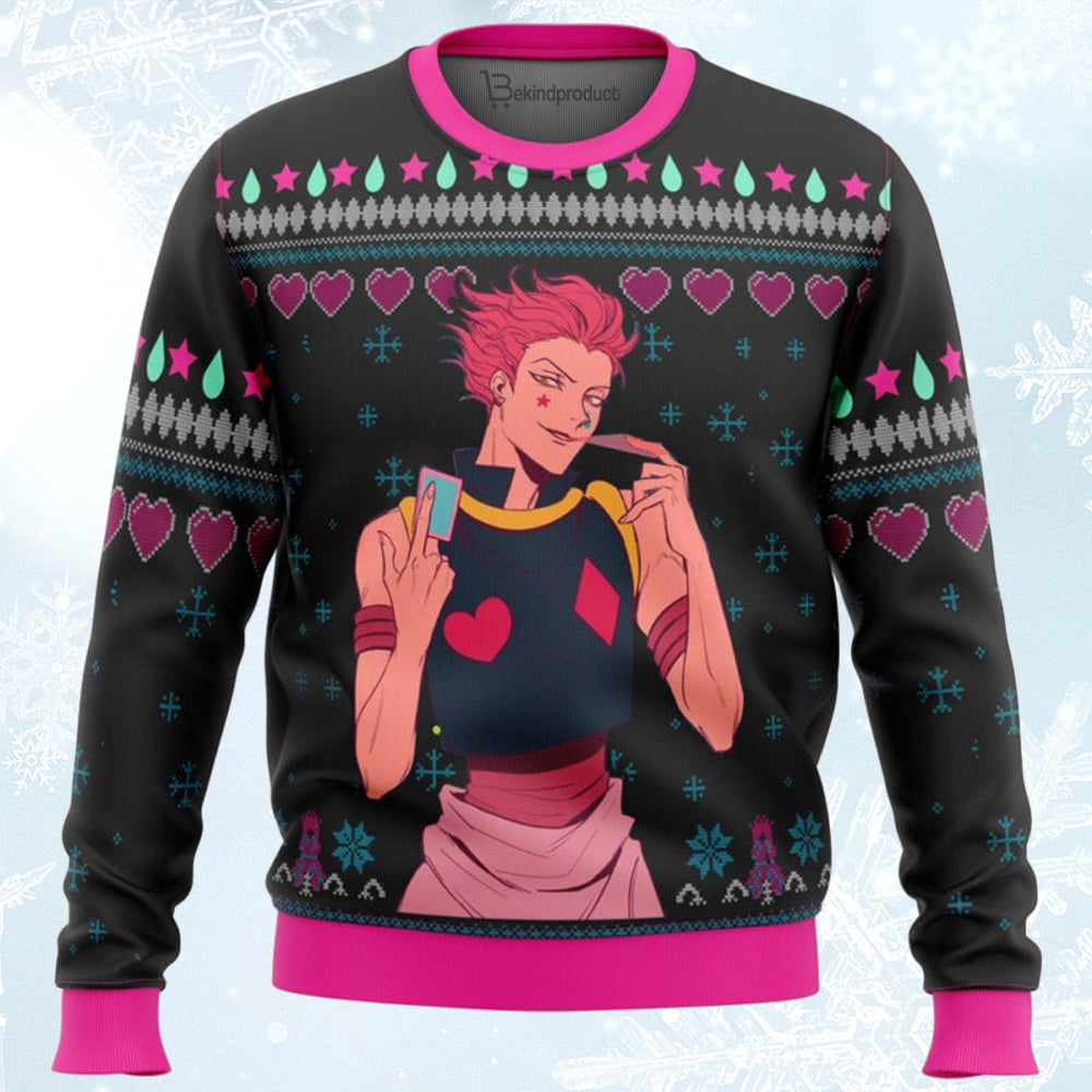 Hisoka Hunter X Hunter Ugly Christmas Sweater For Men & Women Christmas Gift Sweater BH179 - WeCustomit