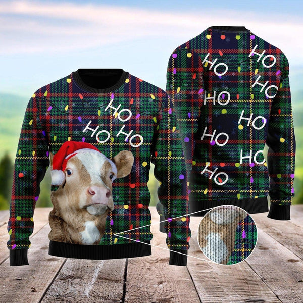 Cow Christmas Tree Ugly Christmas Sweater For Men & Women Christmas Gift Sweater US1366 - WeCustomit