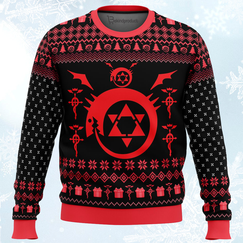 Homonculi Full Metal Alchemist Ugly Christmas Sweater For Men & Women Christmas Gift Sweater PT721 - WeCustomit