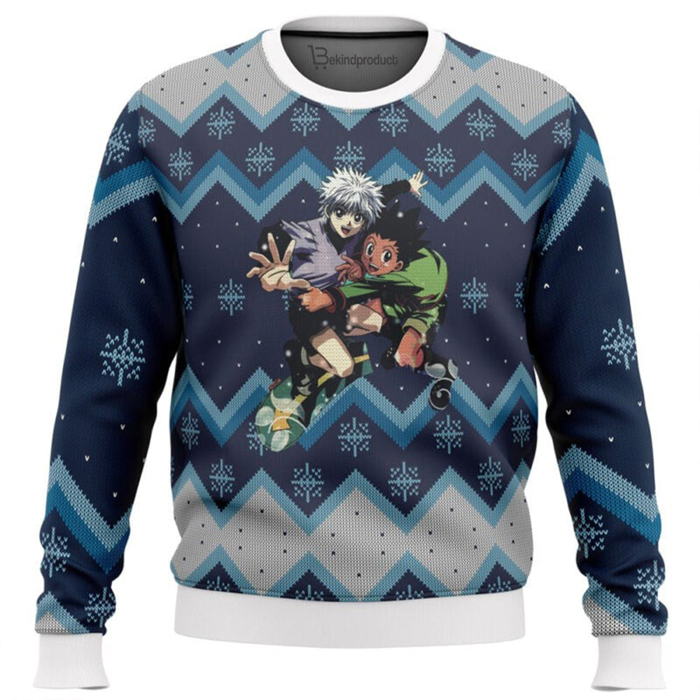 Hunter X Hunter Gon and Killua Ugly Christmas Sweater For Men & Women Christmas Gift Sweater BH298 - WeCustomit