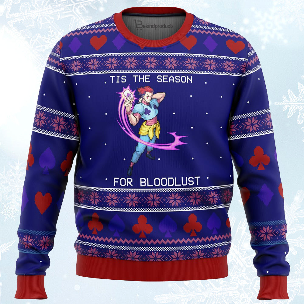 Tis the Season for Bloodlust Ugly Christmas Sweater For Men & Women Christmas Gift Sweater PT094 - WeCustomit
