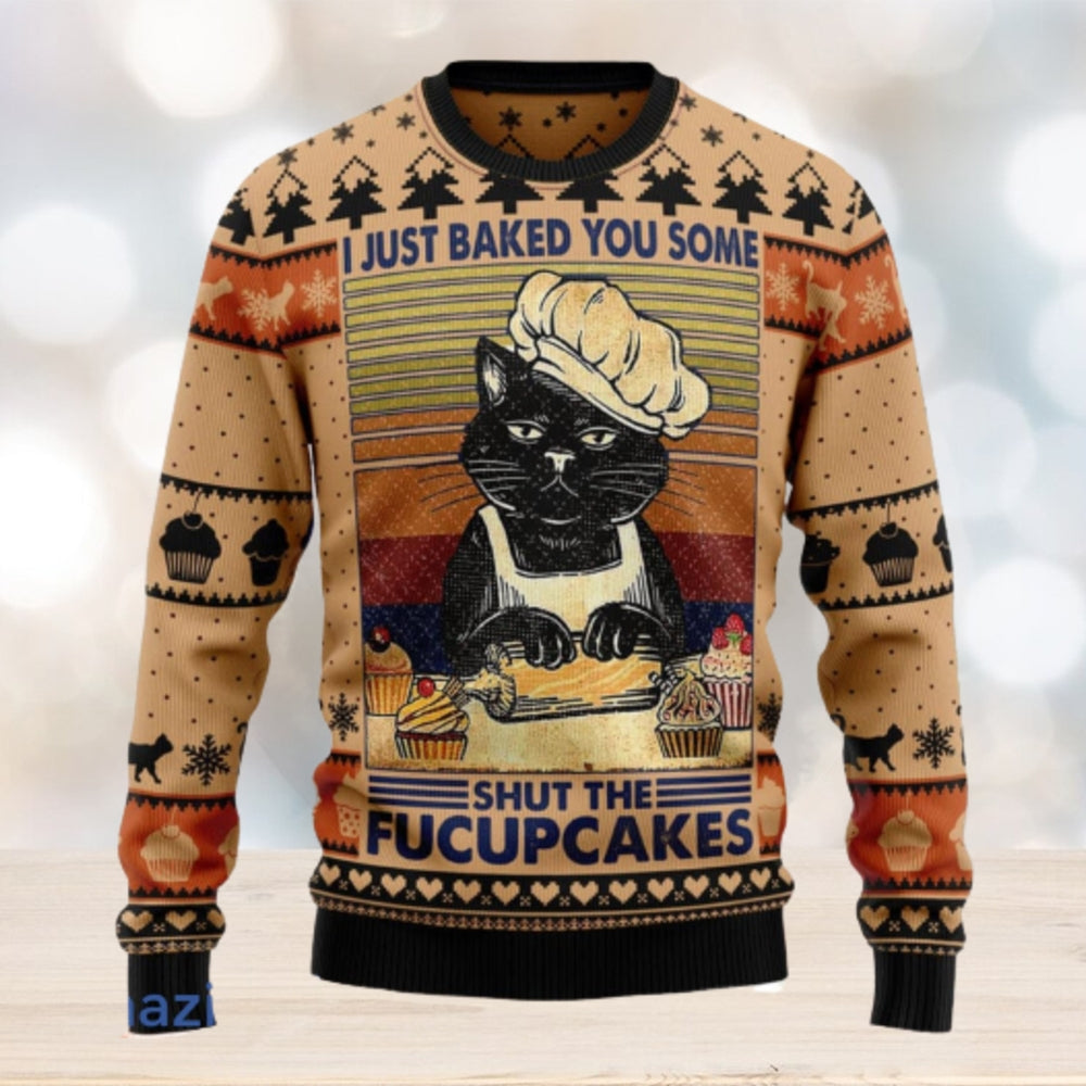 Shut The Fucupcakes Ugly Christmas Sweater For Men & Women Christmas Gift Sweater US3454 - WeCustomit