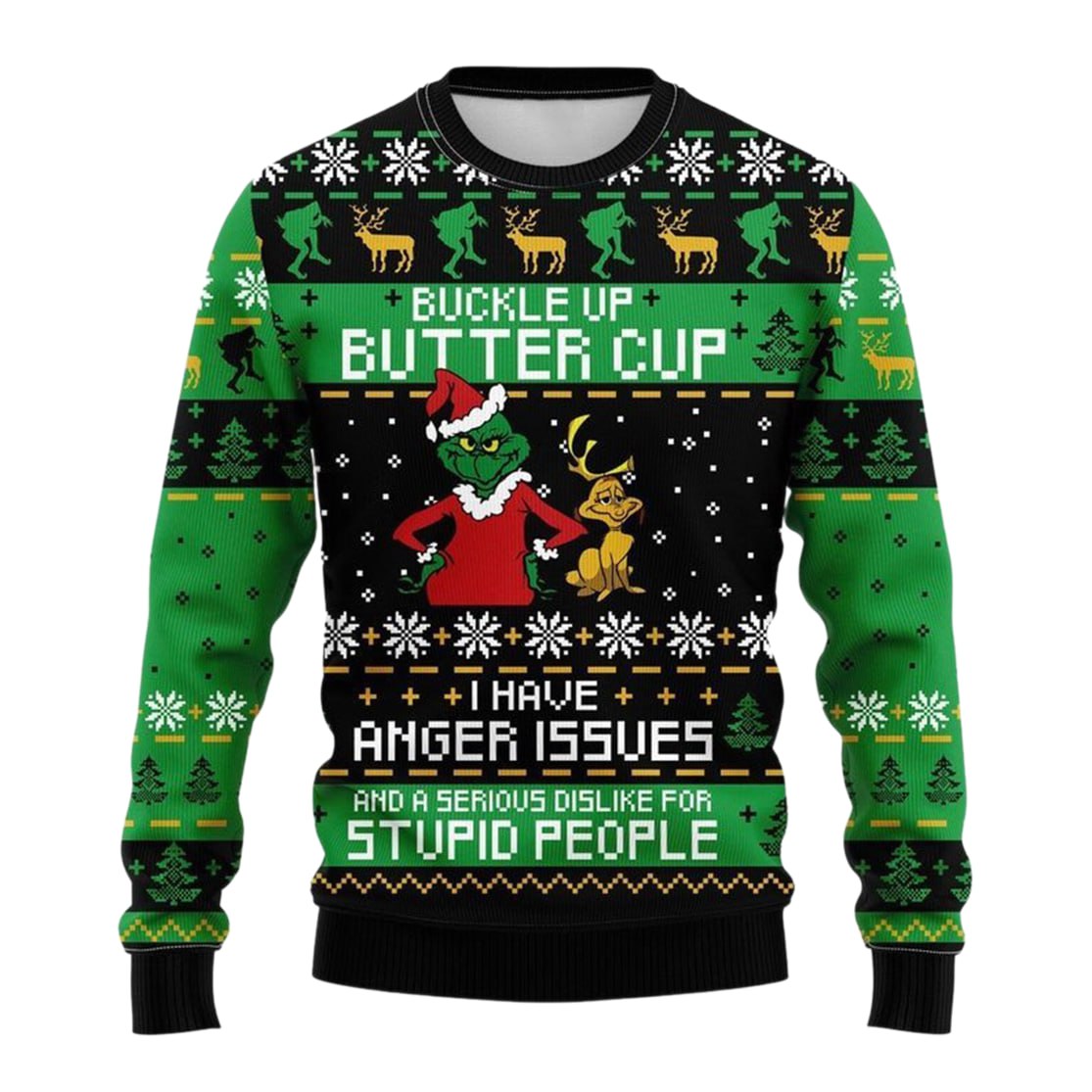 Grinch Max Funny Xmas Holiday Christmas Ugly Christmas Sweater For Men & Women Christmas Gift Thanksgiving Sweater US4321 - WeCustomit