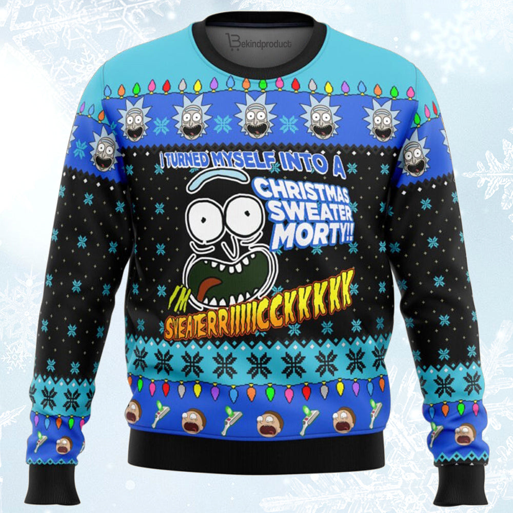 I’m Sweater Rick Ugly Christmas Sweater For Men & Women Christmas Gift Sweater BH143 - WeCustomit
