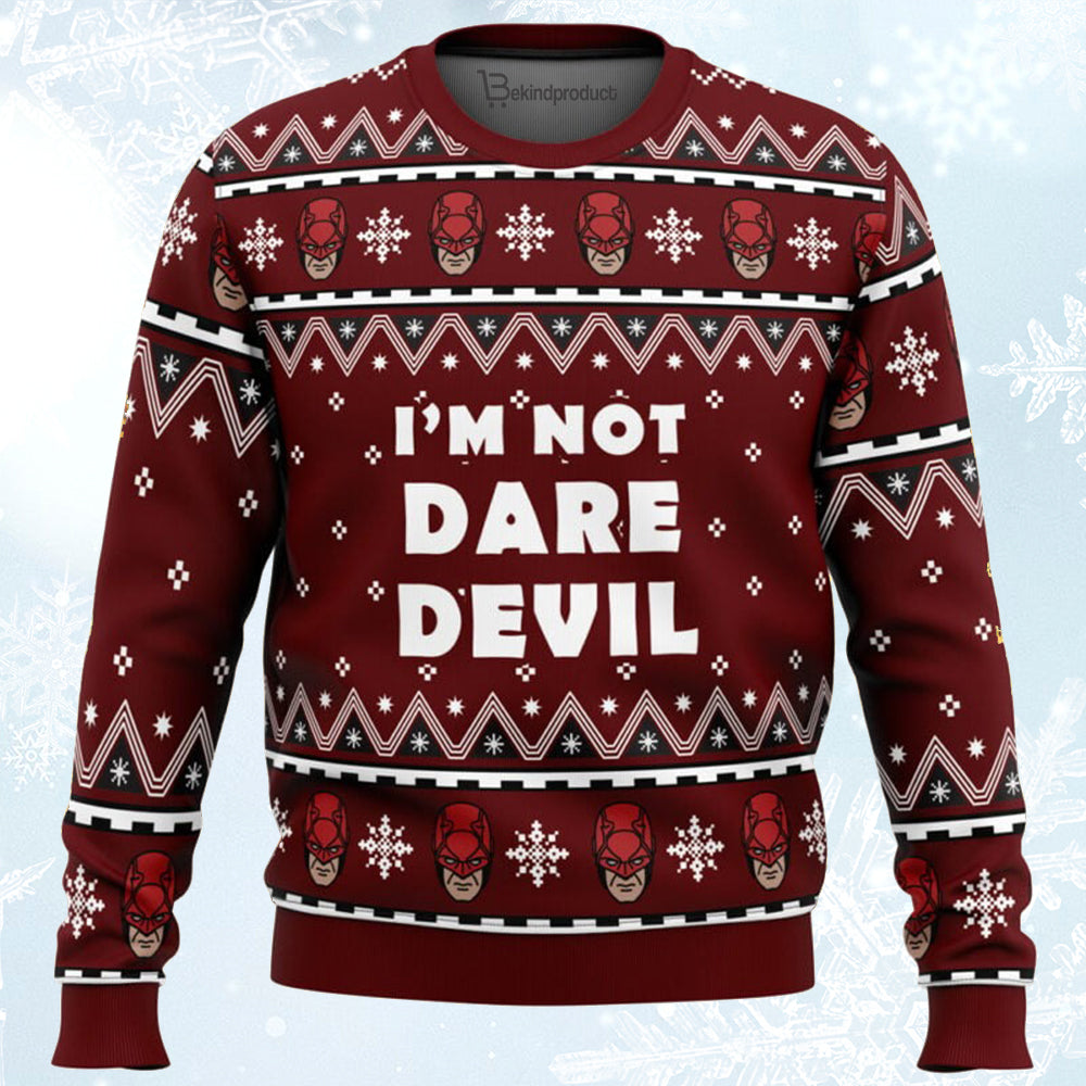 I’m not Daredevil Ugly Christmas Sweater For Men & Women Christmas Gift Sweater BH381 - WeCustomit