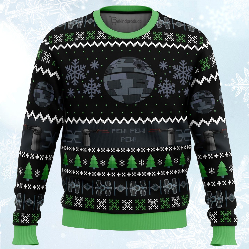 Imperial Death Star Ugly Christmas Sweater For Men & Women Christmas Gift Sweater PT379 - WeCustomit