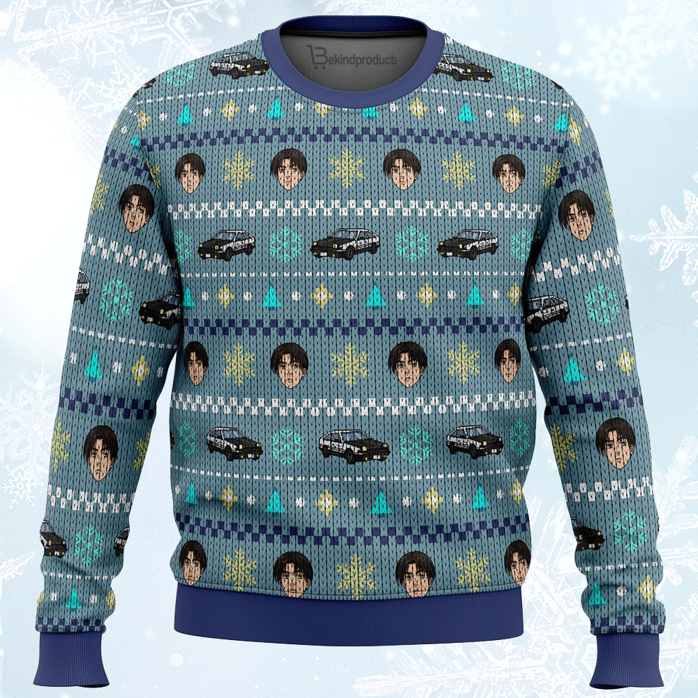 Initial D Takumi Fujiwara Ugly Christmas Sweater For Men & Women Christmas Gift Sweater PT018 - WeCustomit