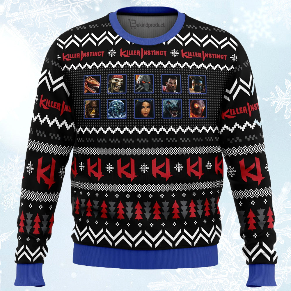 Killer Instinct Ugly Christmas Sweater For Men & Women Christmas Gift Sweater PT646 - WeCustomit